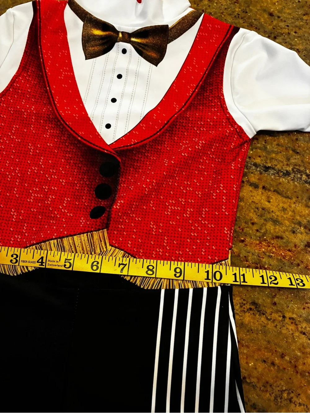 Alexandra Collection Circus Ringmaster-themed dance biketard, Size: 4–6 Youth